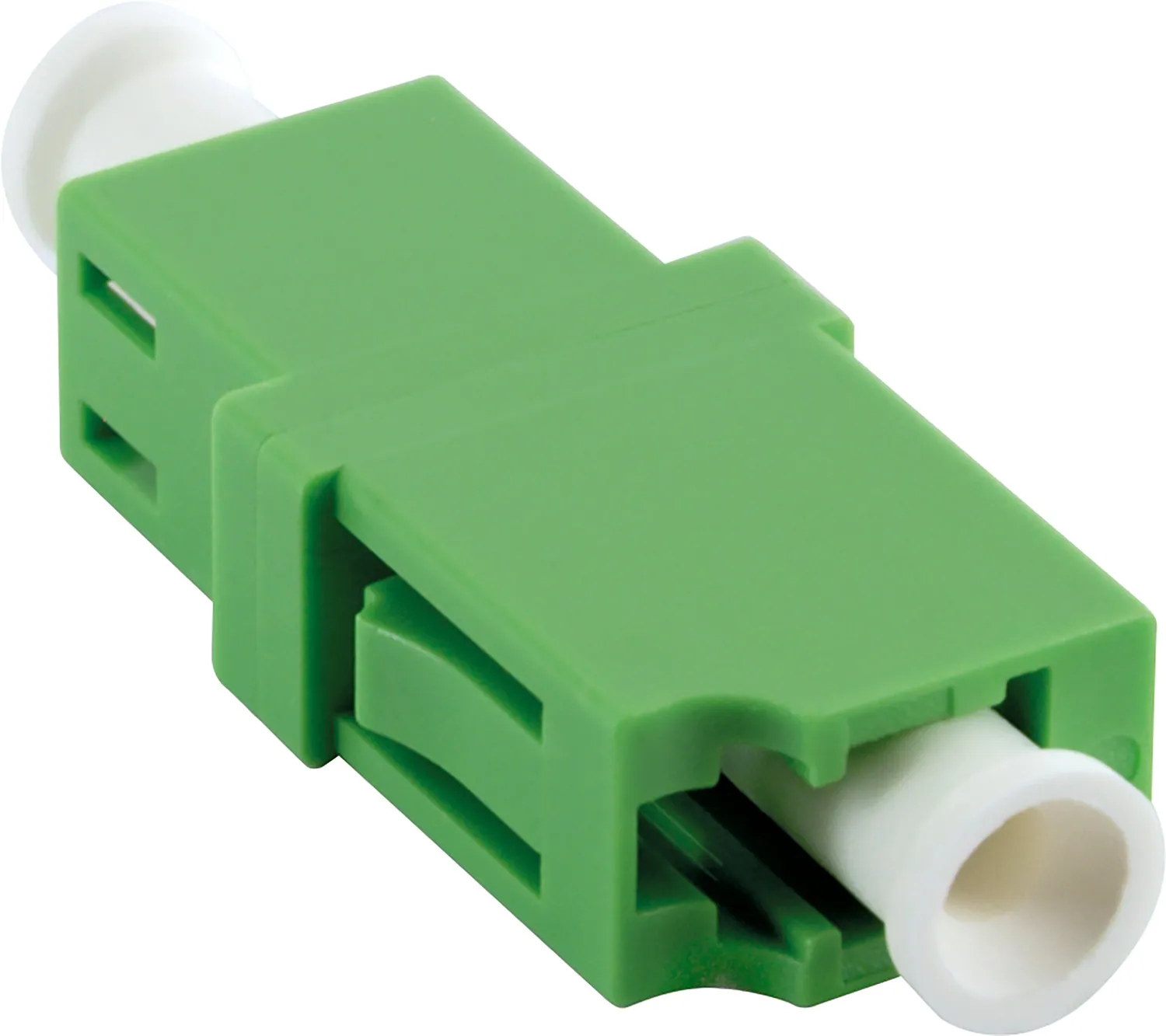 Schwaiger adattatore fibra ottica LC APC simplex verde
