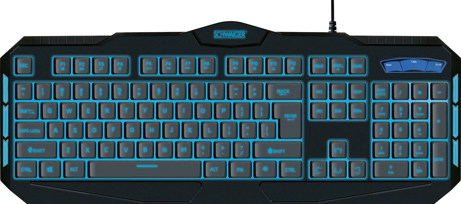 Schwaiger GT200 tastiera gaming retroilluminata