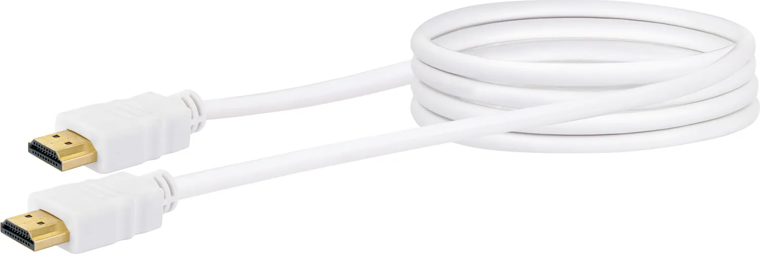 SCHWAIGER Cavo HDMI High Speed con Ethernet 1,5 m bianco 4K