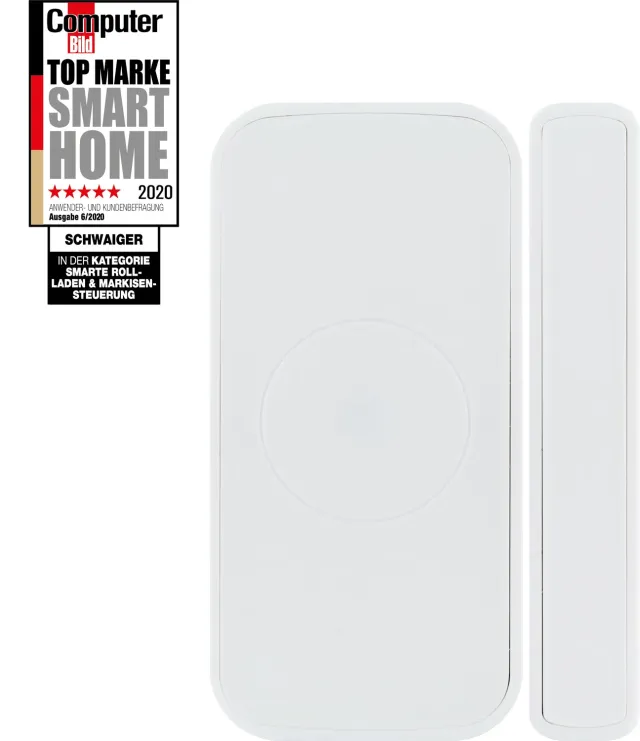 SCHWAIGER sensore porta finestra Zigbee bianco