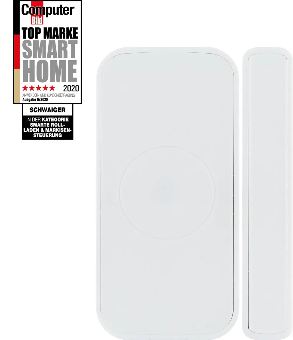 SCHWAIGER sensore porta finestra Zigbee bianco