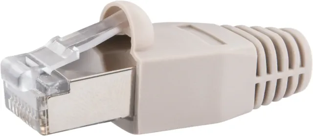 Schwaiger Connettore di Rete Cat 6 RJ45 4 pezzi schermato