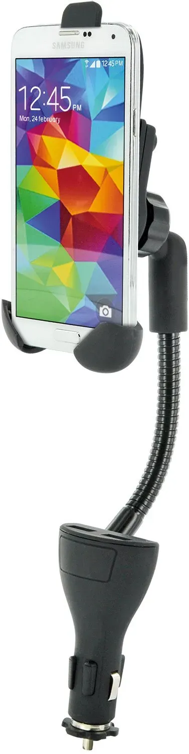 SCHWAIGER supporto smartphone auto USB collo d'oca