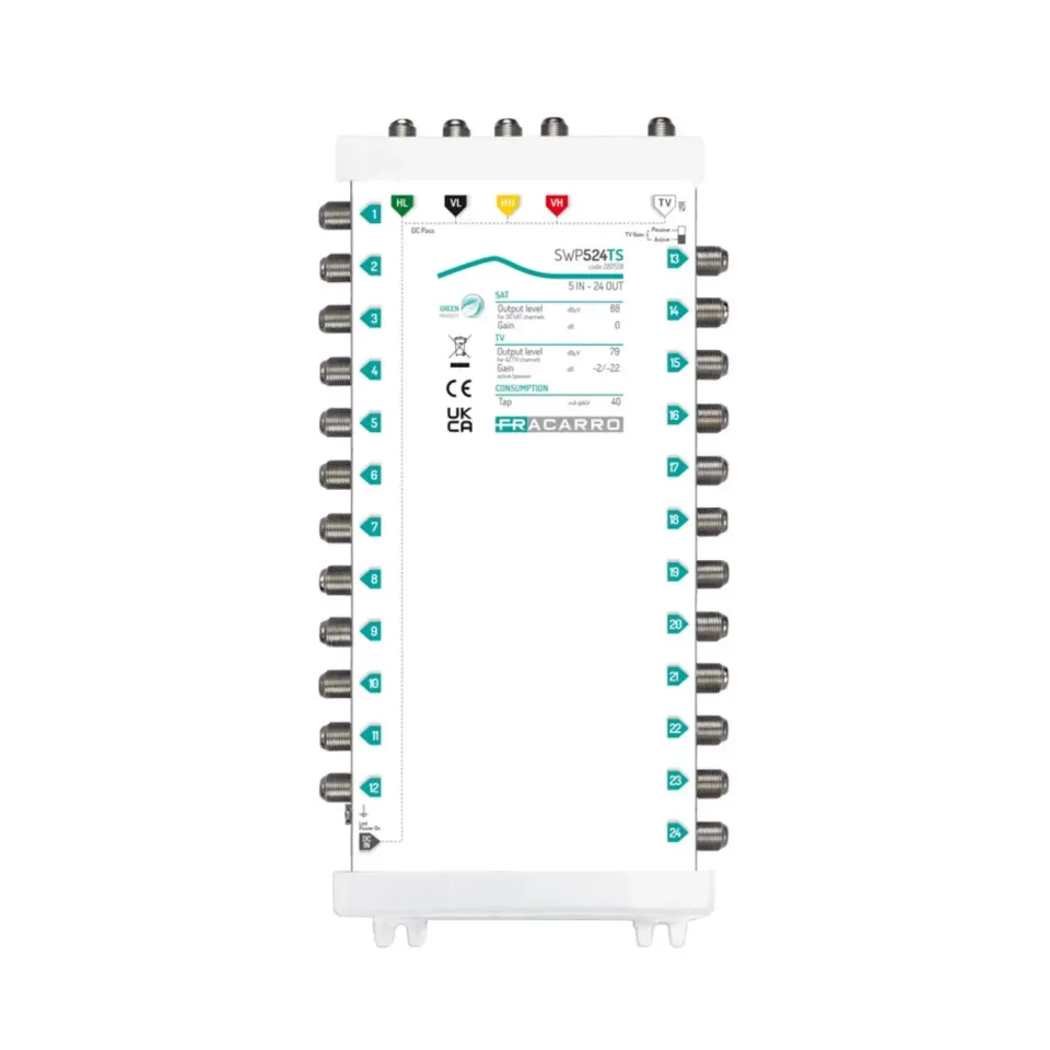 Fracarro SWP524TS multiswitch 5 ingressi 24 uscite