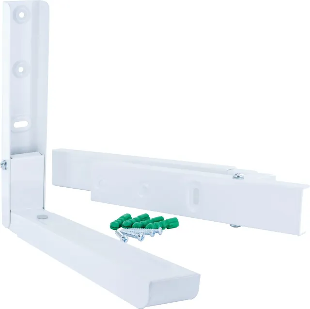 Schwaiger supporto parete microonde 15kg bianco pieghevole