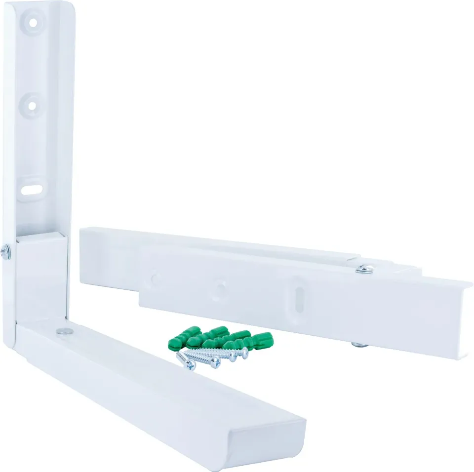 Schwaiger supporto parete microonde 15kg bianco pieghevole
