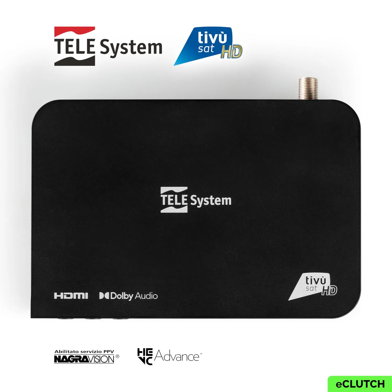 TELE System TS9019HEVC Decoder Satellitare tivùsat con Smartcard