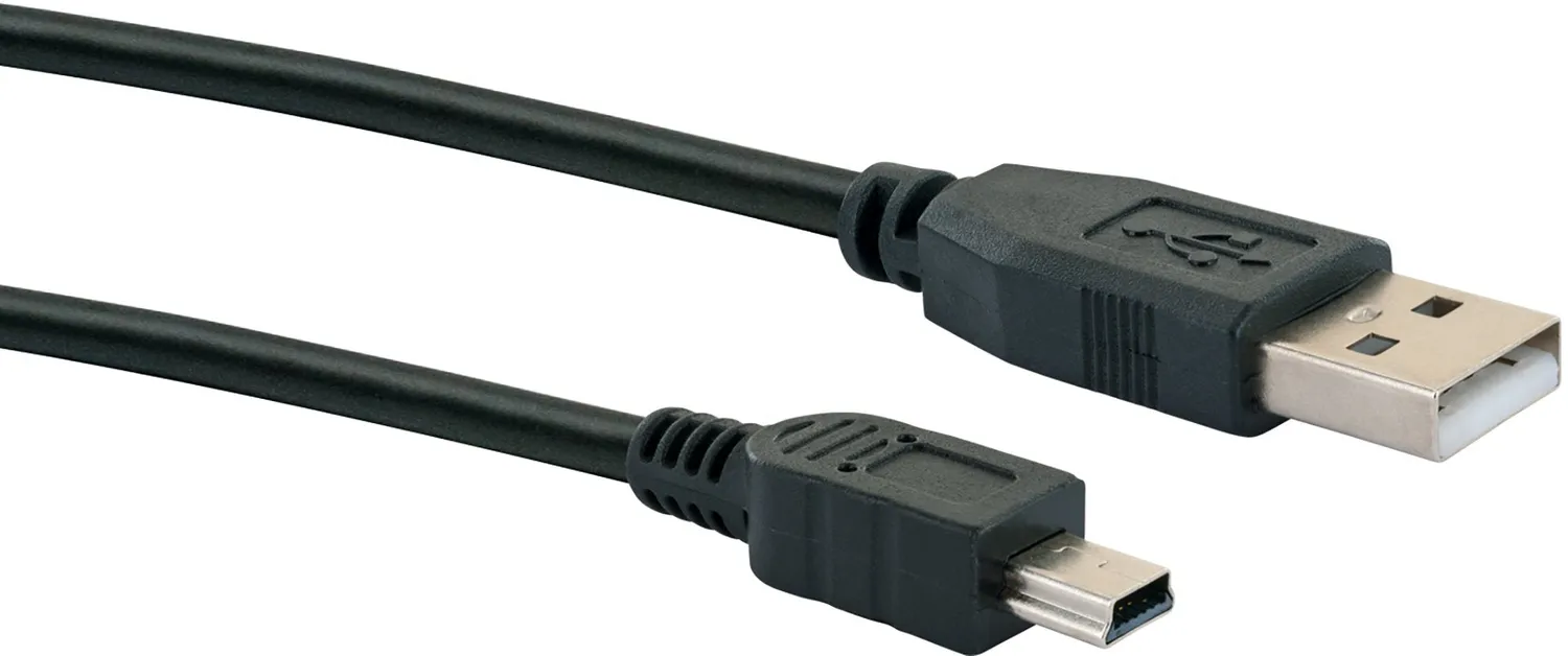 Schwaiger Cavo USB 2.0 A-Mini B 1 m Nero 480 Mbps