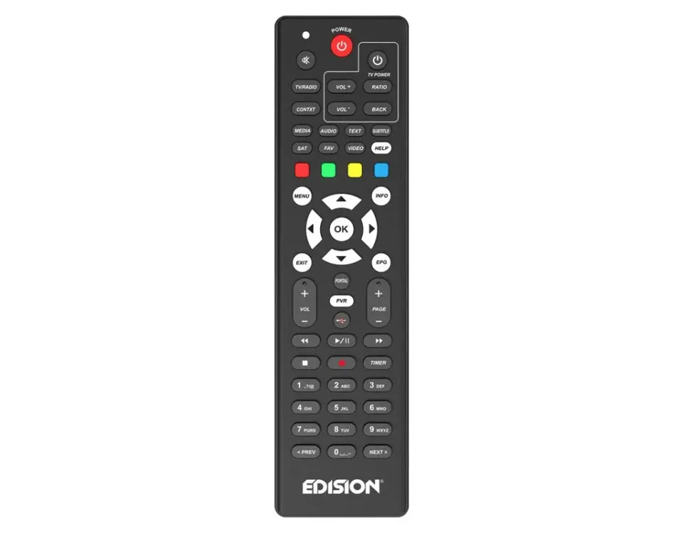 Edision EDI-RCU 3 Learn OS Telecomando universale 2in1 TV decoder