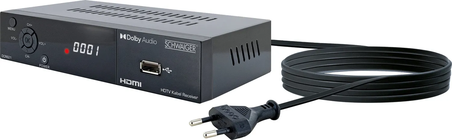 SCHWAIGER receiver DVB-C HD FTA cavo Full HD