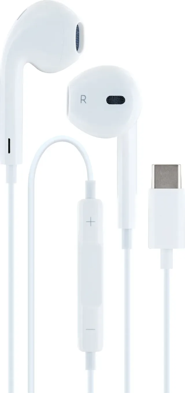 SCHWAIGER Cuffie In-Ear USB-C Bianche con Cavo 1,2 m