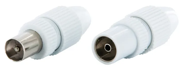 Schwaiger quickFIX set connettori IEC antenna TV spina+presa