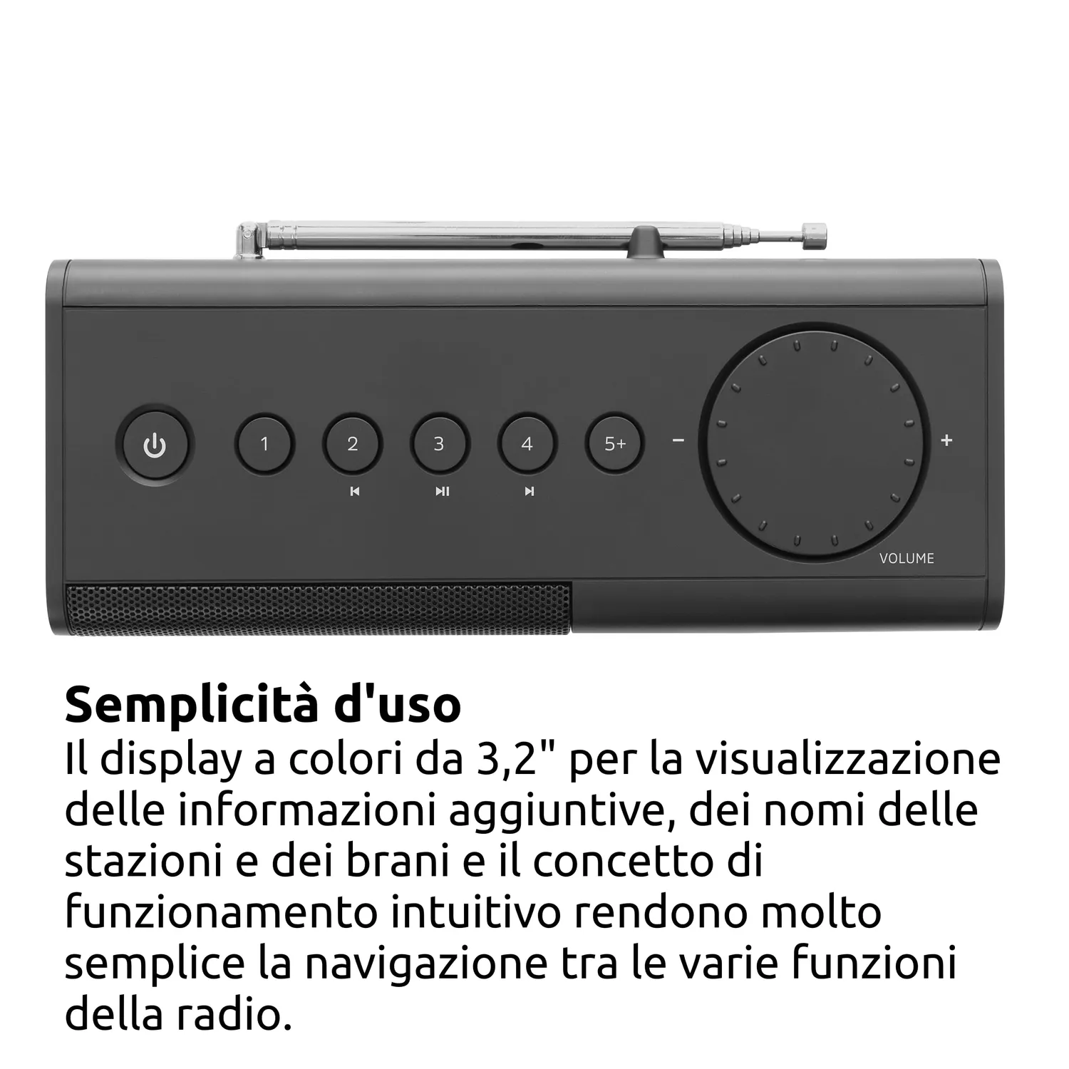 TechniSat DIGITRADIO 217 radio portatile DAB+ nera
