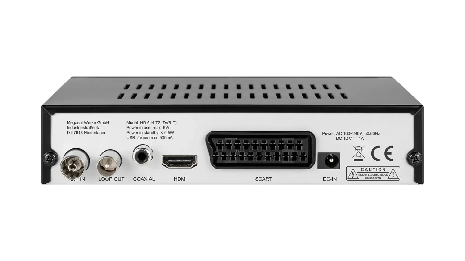 Megasat HD 644 T2 decoder digitale terrestre DVB-T2