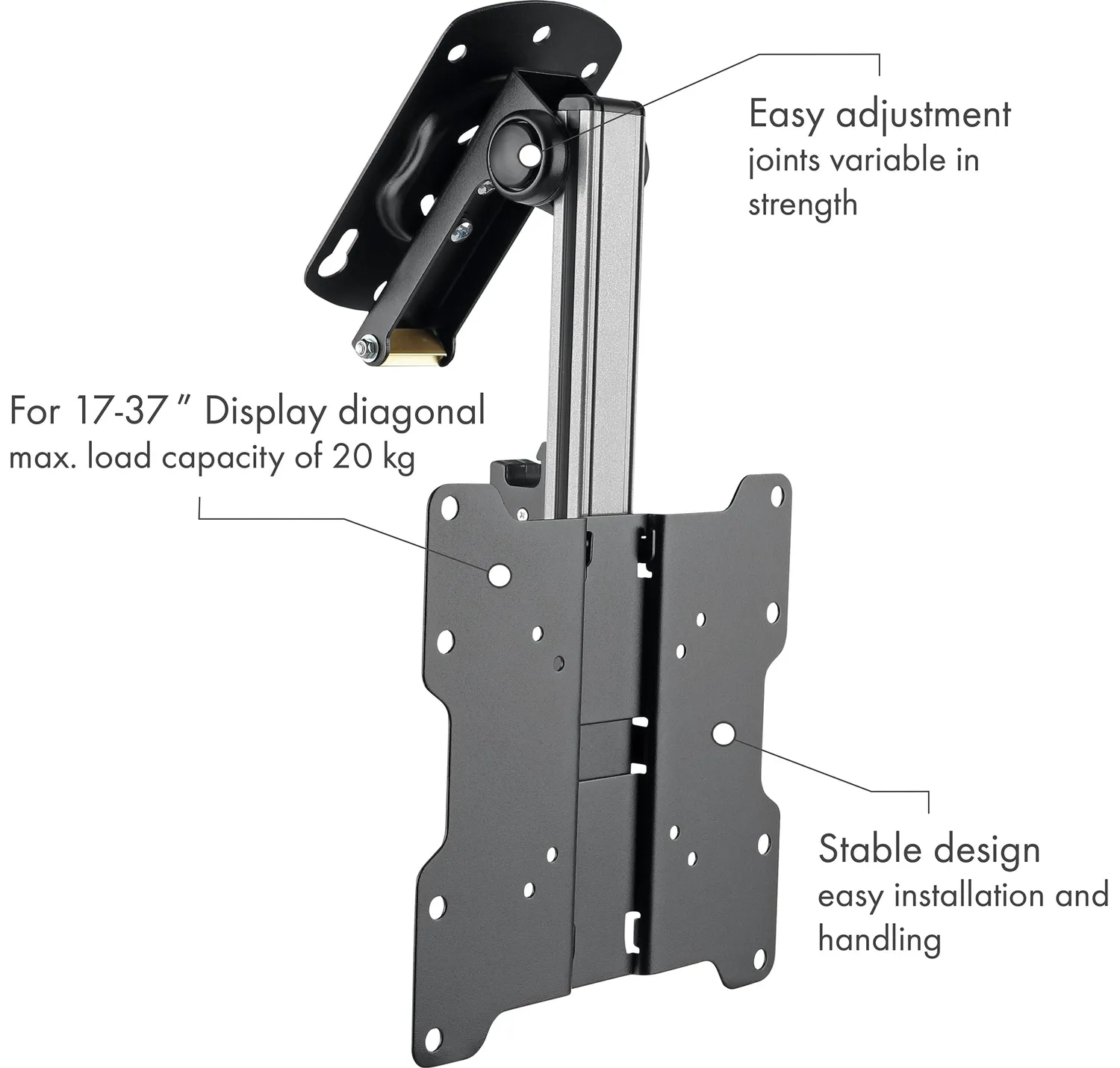 Schwaiger Motion 7 supporto TV da soffitto inclinabile 20 kg