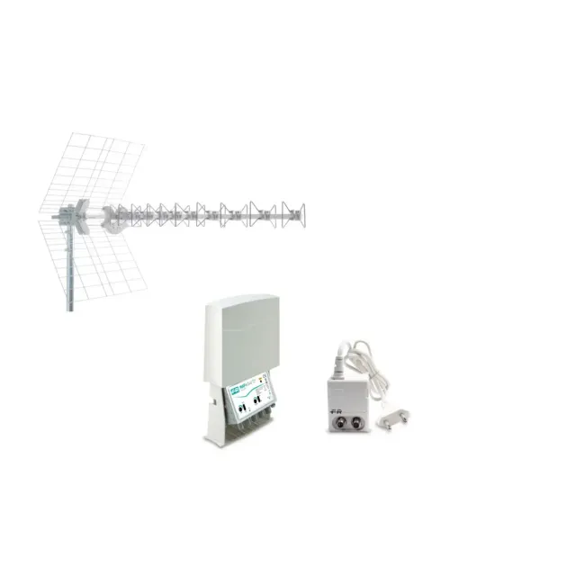 Fracarro KIT 4 EVO T2 kit antenna TV con amplificatore