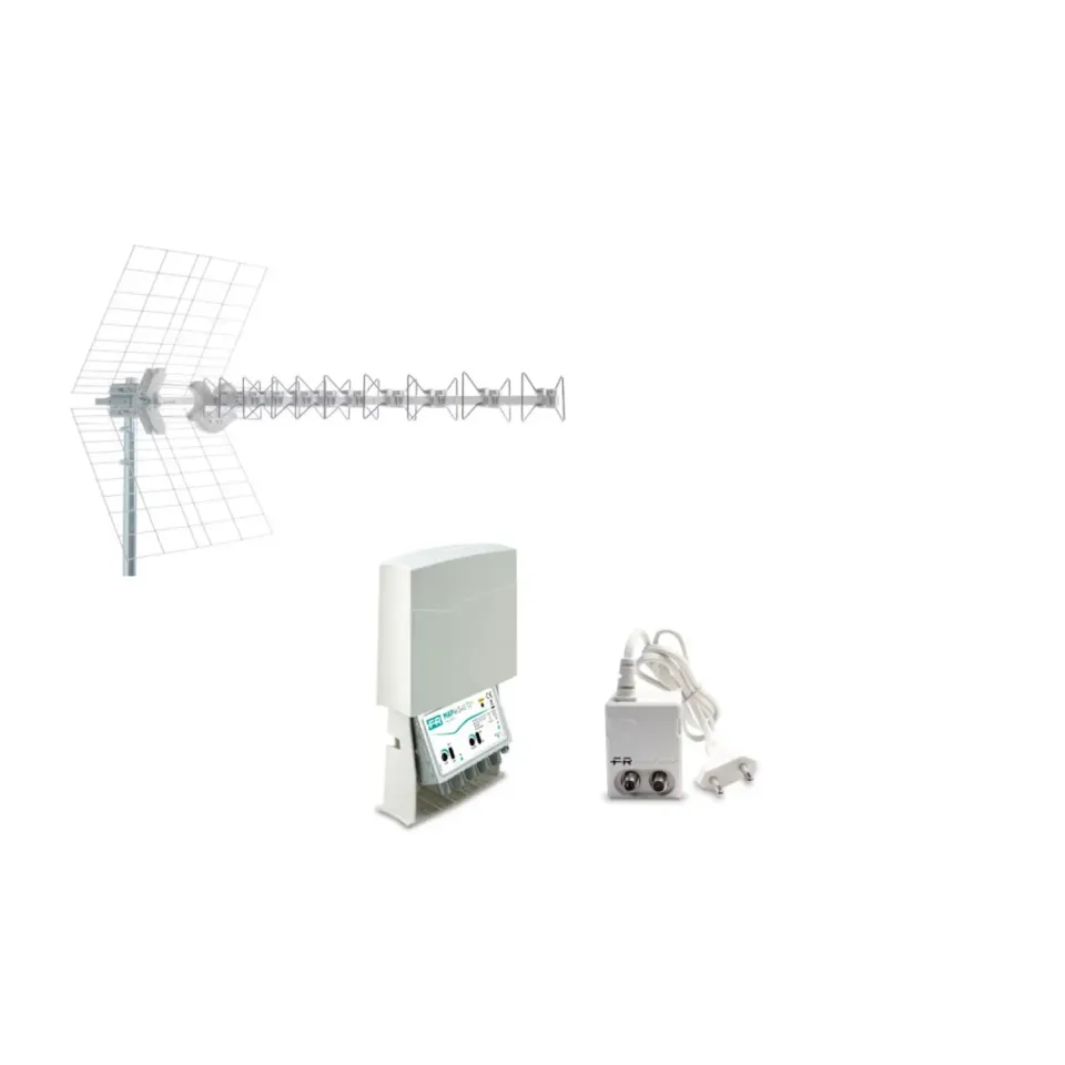 Fracarro KIT 4 EVO T2 kit antenna TV con amplificatore