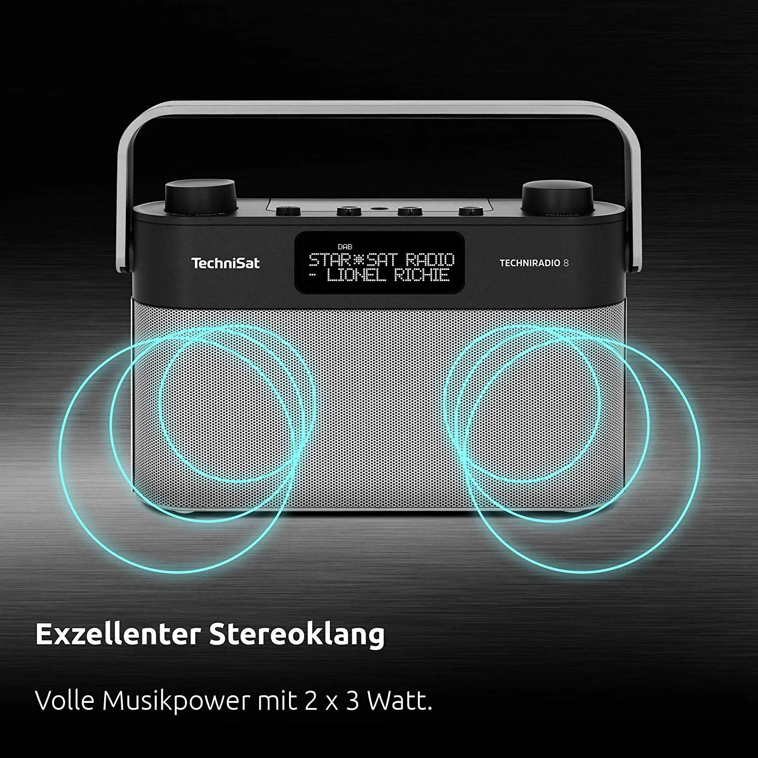 TechniSat TechniRadio 8 Radio DAB+ FM portatile nero