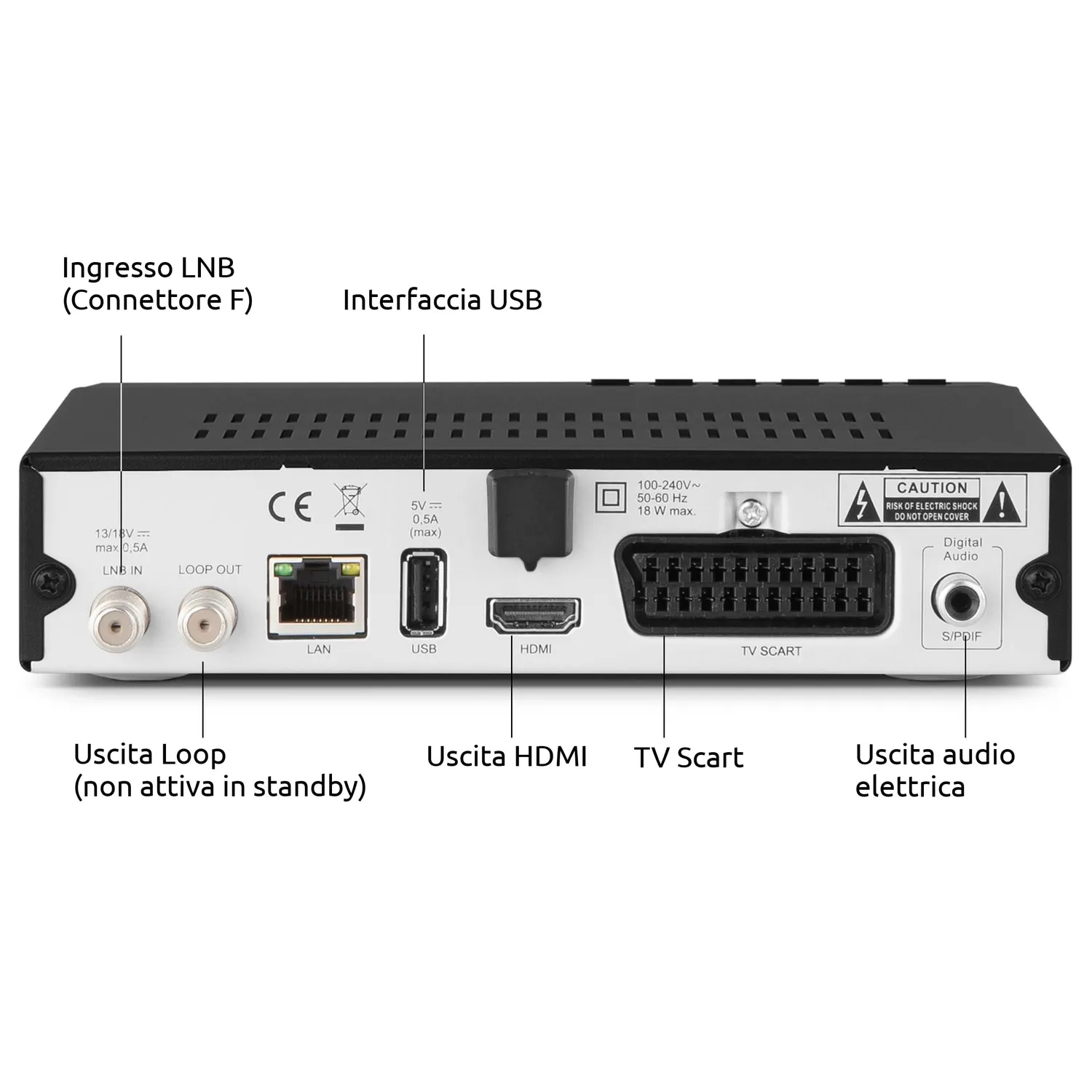 TechniSat HD-S 261 ricevitore satellitare HD HDMI
