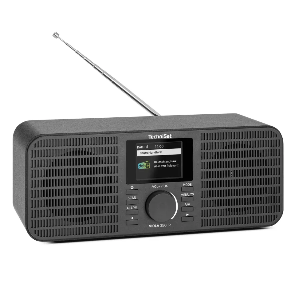 TechniSat Viola 350 IR radio internet DAB+ nero