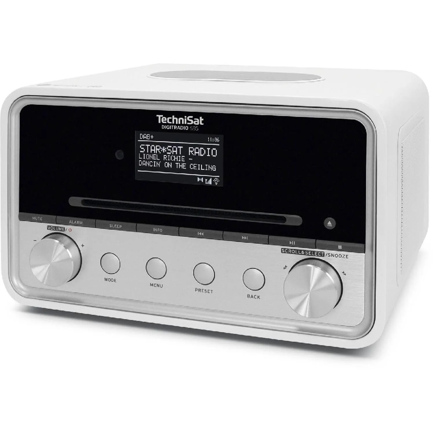 TechniSat DIGITRADIO 585 Radio ibrida bianco CD Qi Alexa