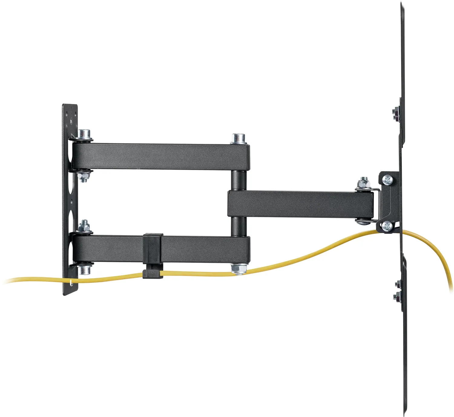 SCHWAIGER supporto TV parete 23-55" snodato nero