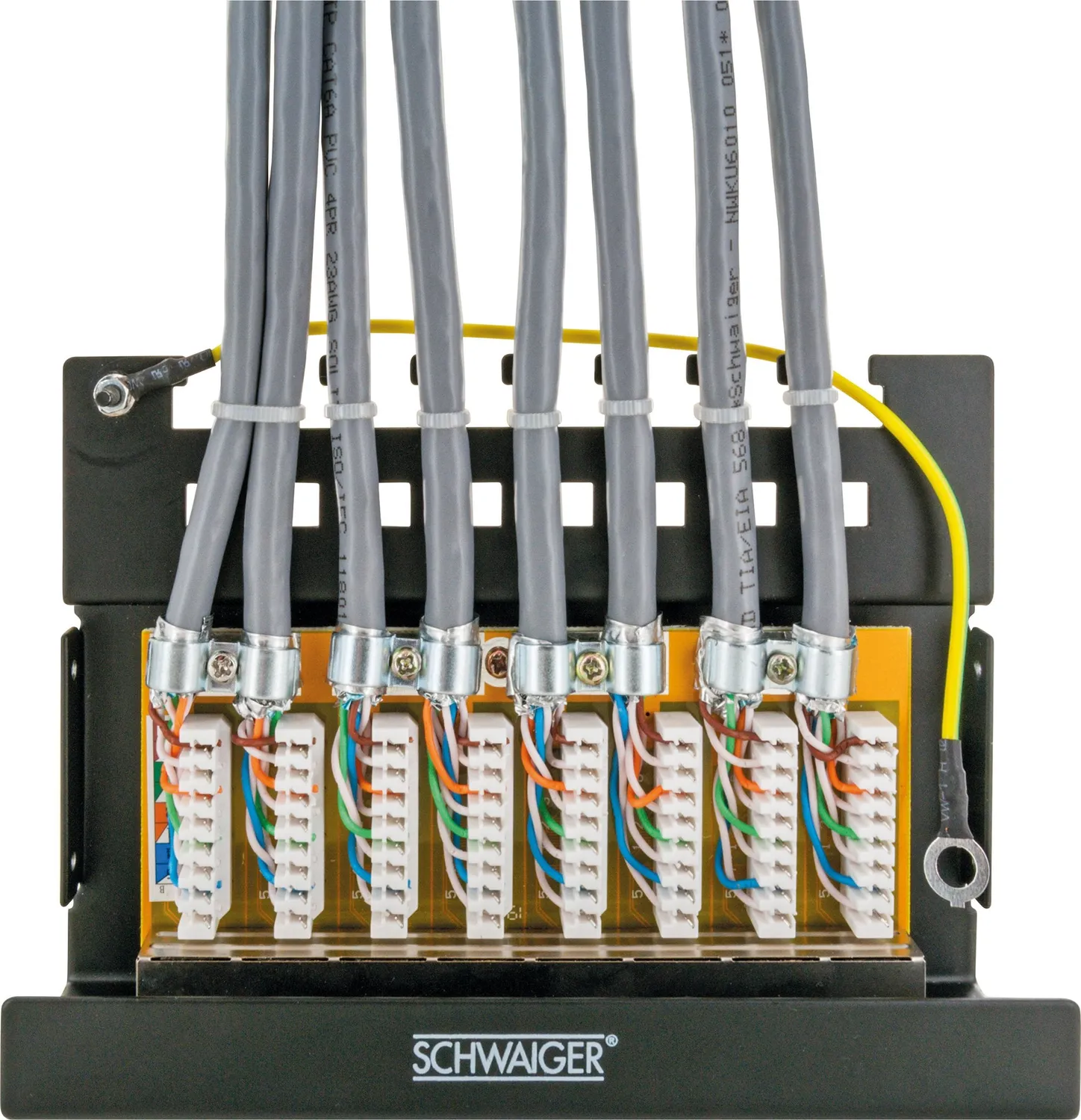 SCHWAIGER patch panel 8 porte RJ45 CAT6 da tavolo