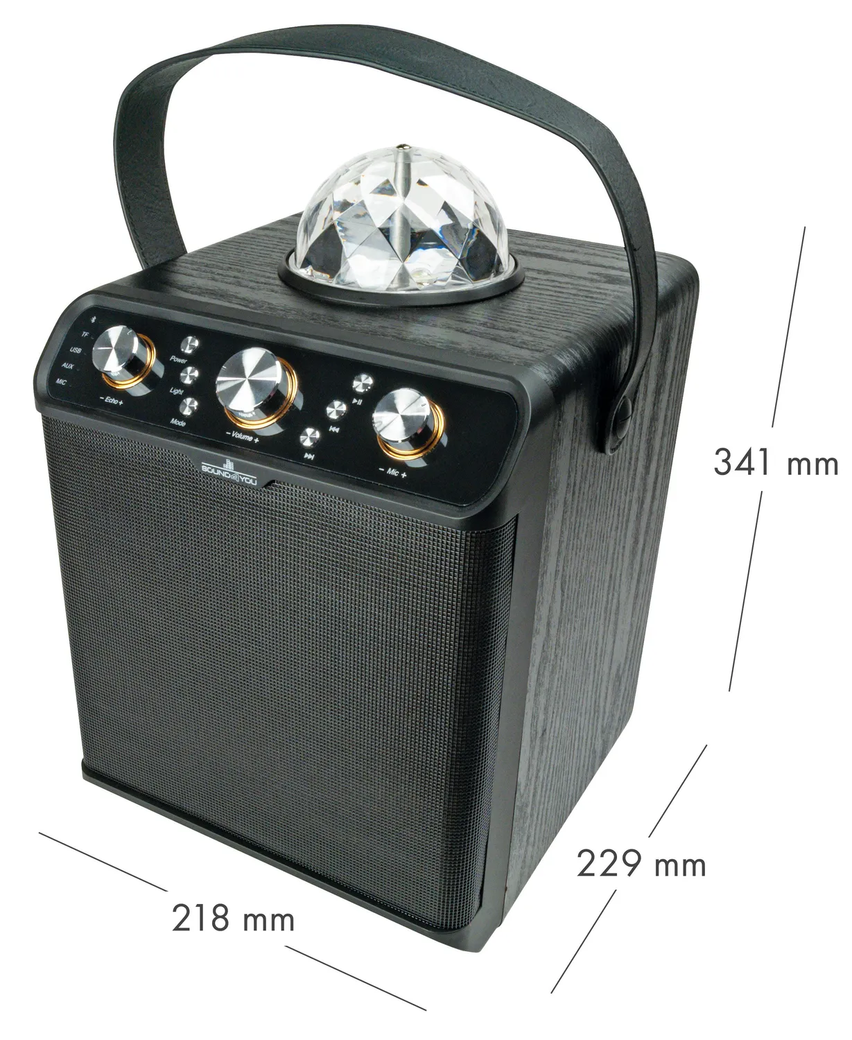 SCHWAIGER PSD30 Cassa Bluetooth 30W Nera Karaoke