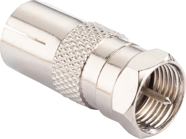 Schwaiger Adattatore antenna IEC-F argento 1 pz