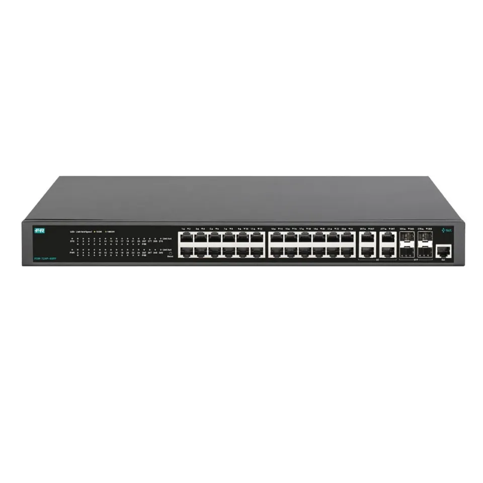 Fracarro FSW-724P-4SFP switch PoE 24 porte SFP