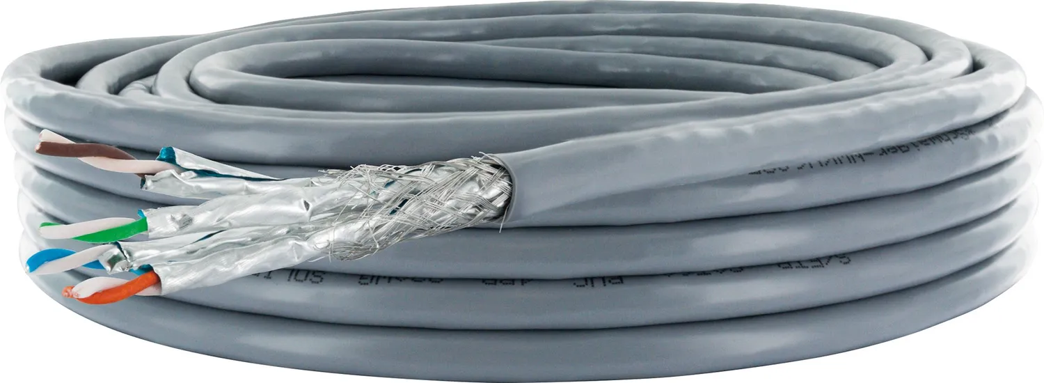 SCHWAIGER CAT 6A cavo di rete 10 m grigio S/FTP