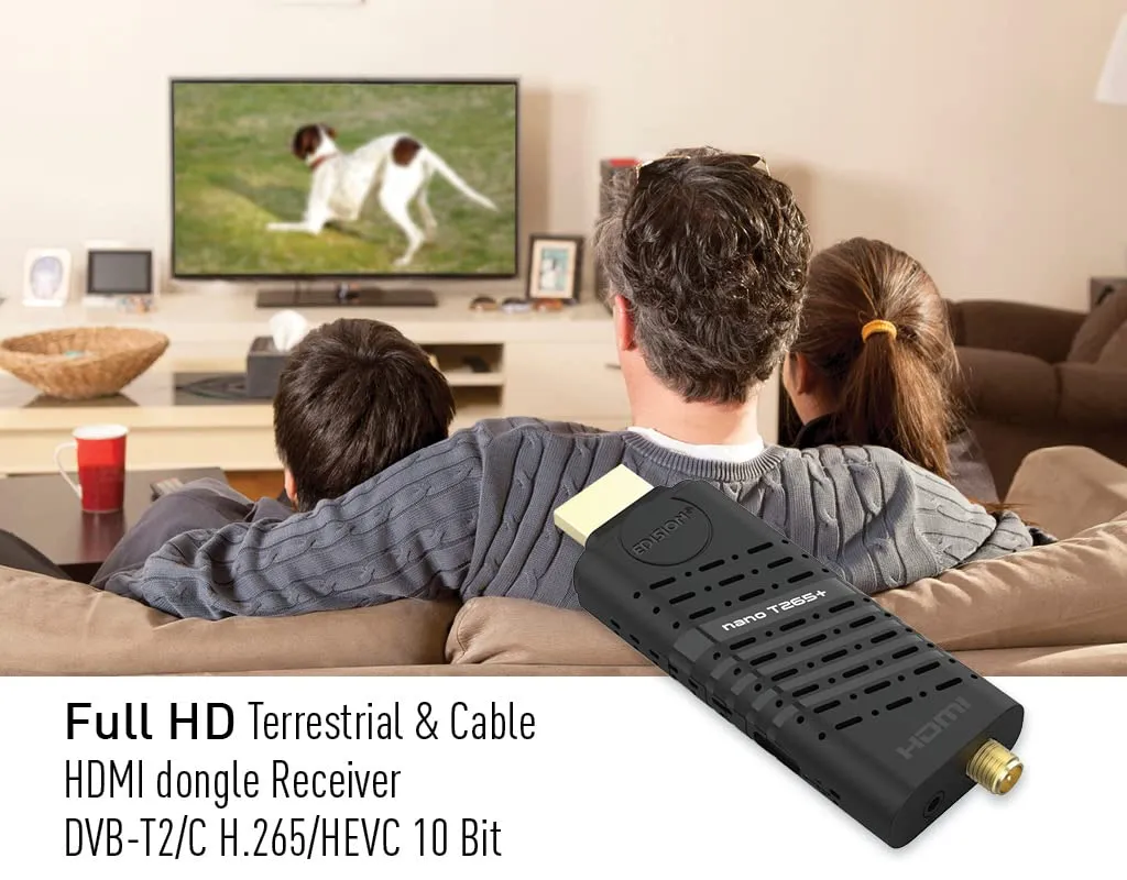 Edision NANO T265+ decoder terrestre DVB-T2 Full HD