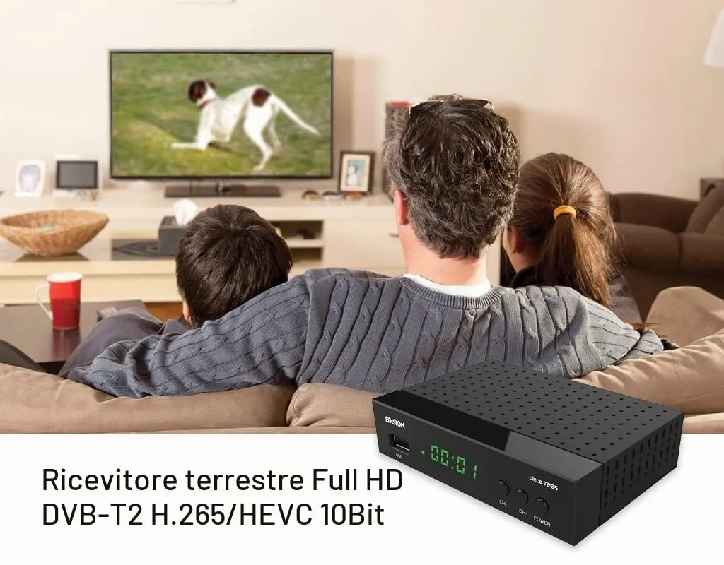 Edision Picco T265 decoder terrestre Full HD H265