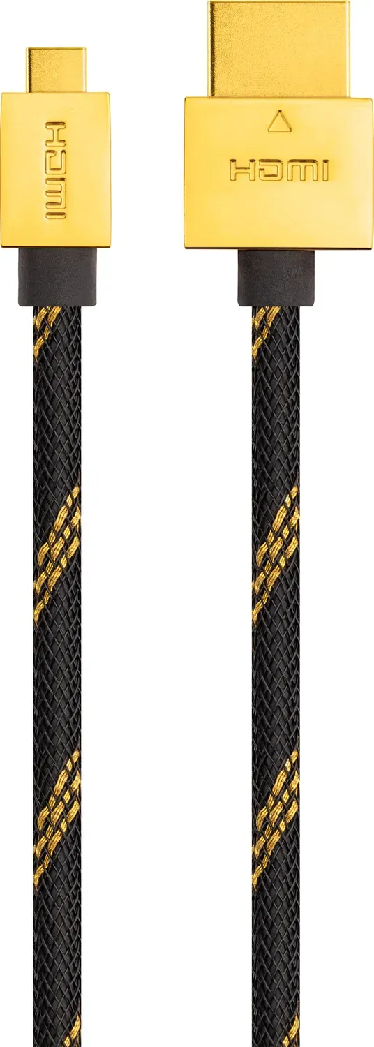 Schwaiger Slimline Cavo HDMI Micro 1,5 m Ultra HD Nero