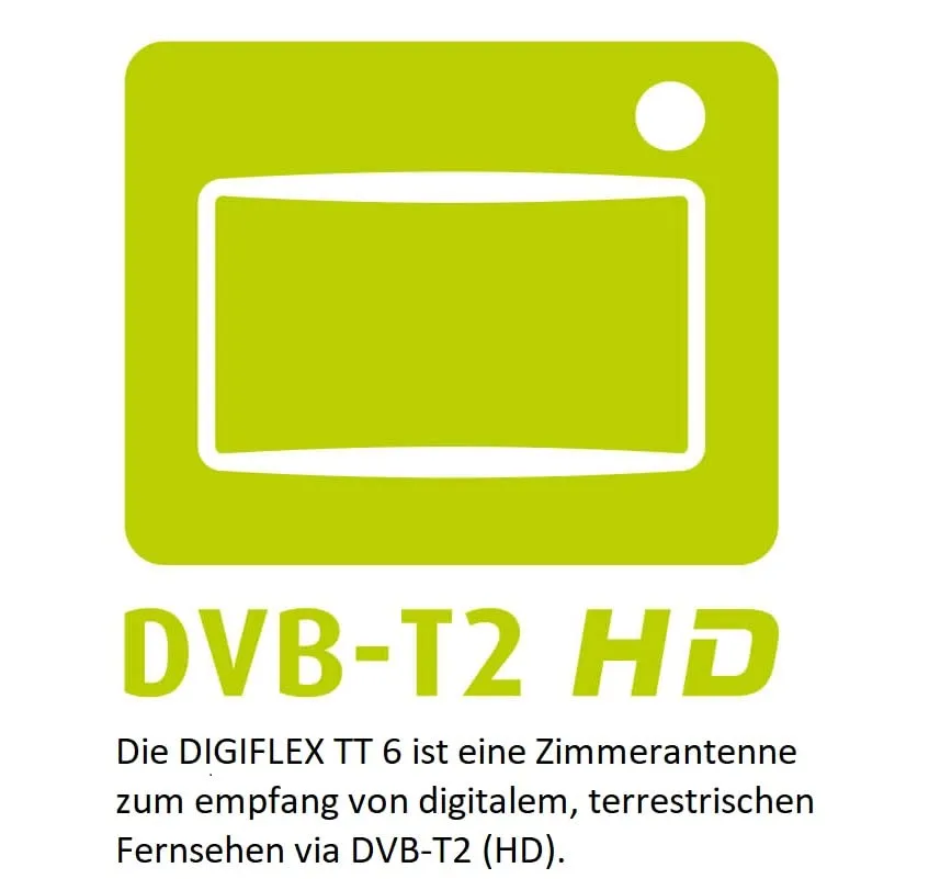 TechniSat DigiFlex TT6 Antenna DVB-T2 Passiva Nera