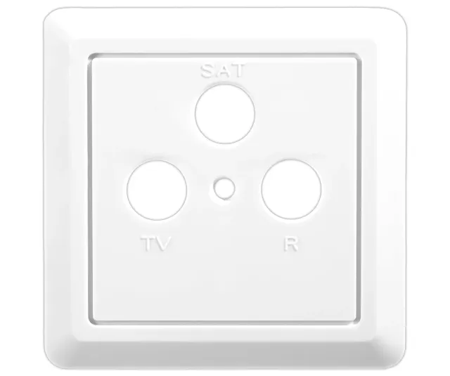 Edision FPO-300 coperchio presa TV-R-SAT bianco