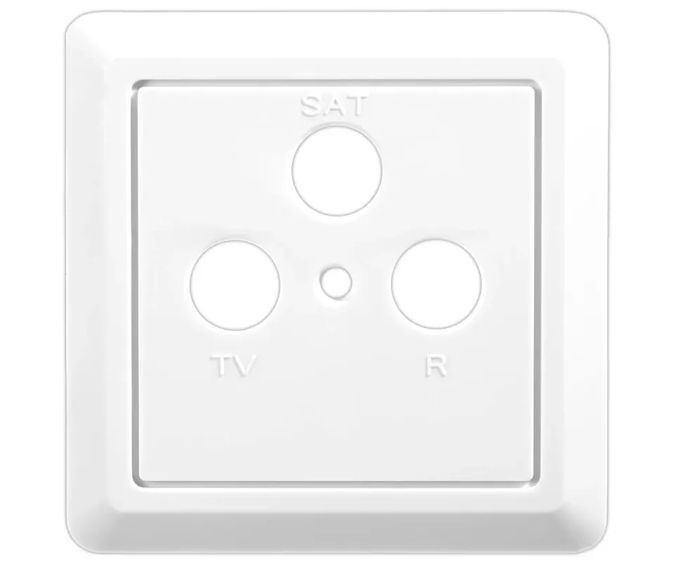 Edision FPO-300 coperchio presa TV-R-SAT bianco