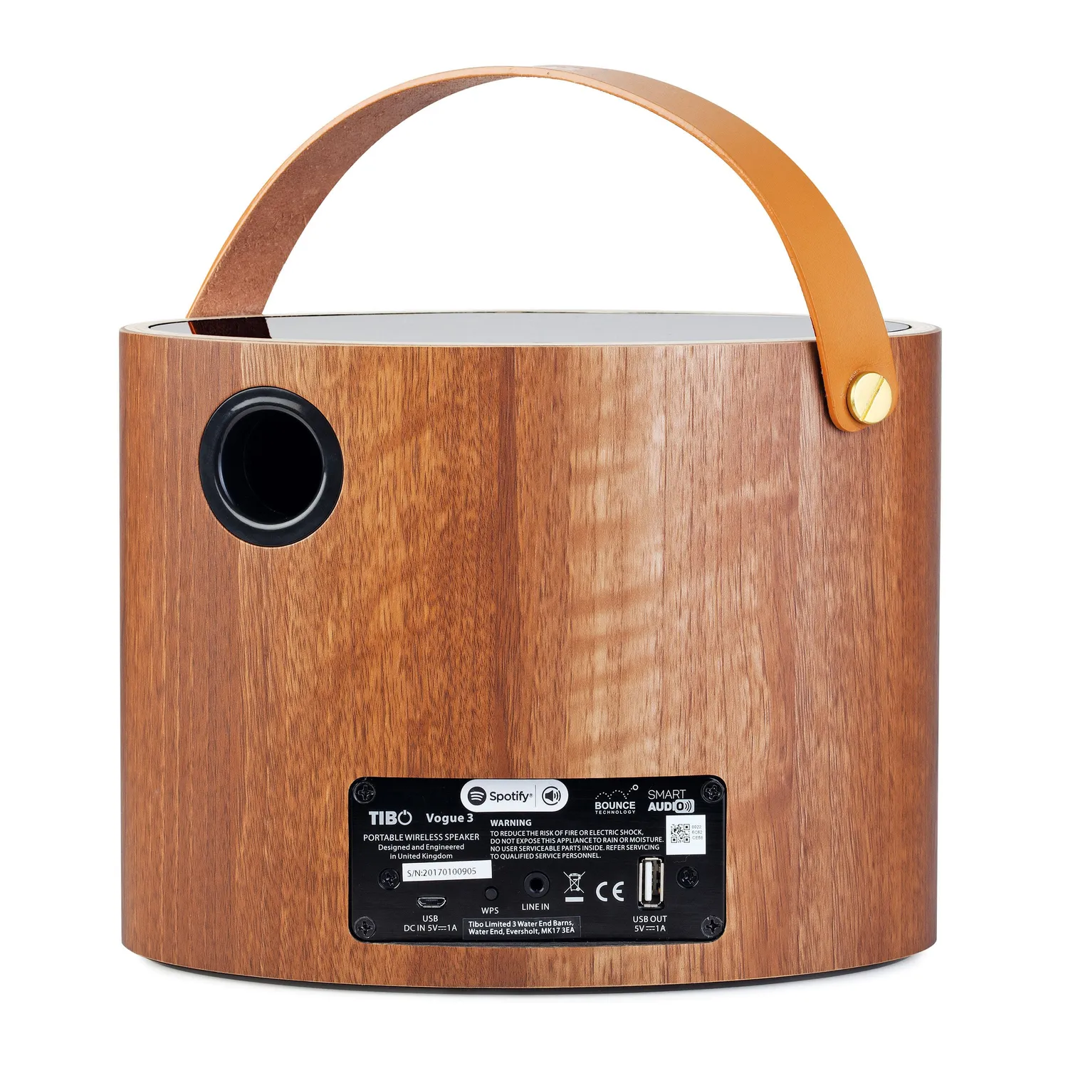 Schwaiger TIBO cassa WiFi 30W noce con Bluetooth