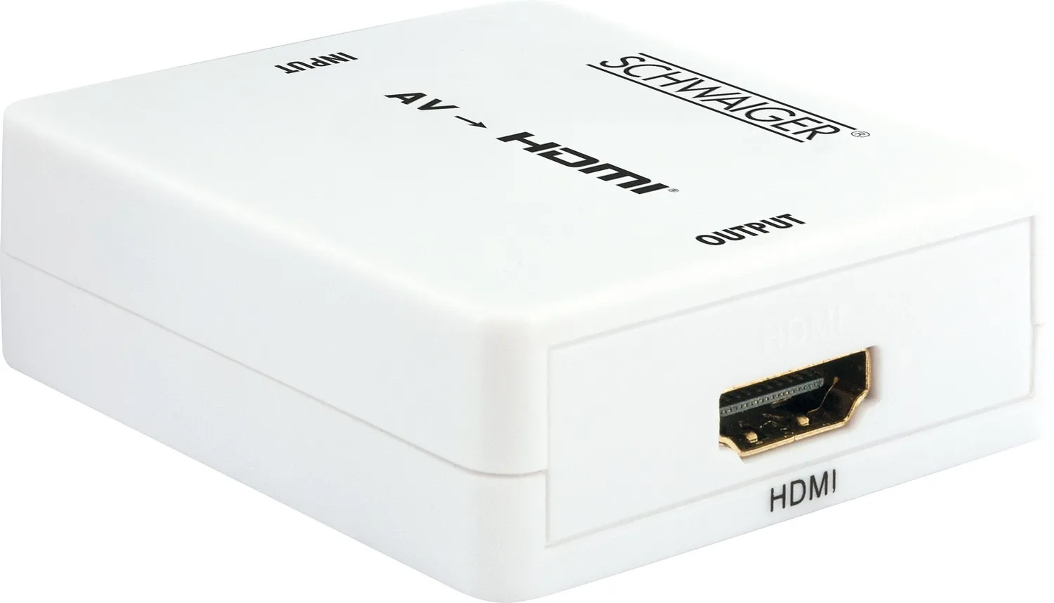 SCHWAIGER convertitore AV HDMI Full HD bianco