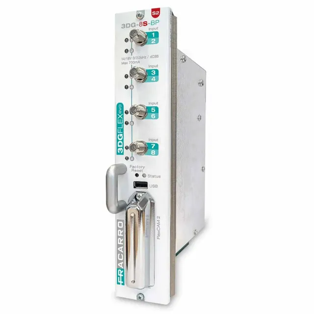 Fracarro 3DG-8S-BP trasmodulatore DVB-S/S2 back panel