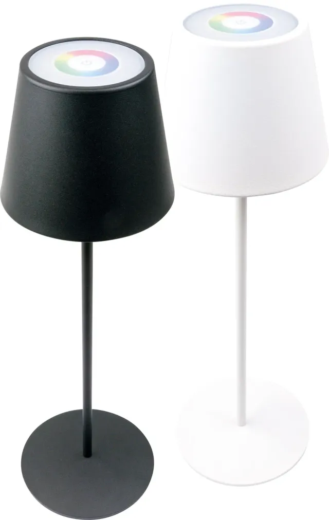 SCHWAIGER Lampada Tavolo RGB LED Touch Nera IP44 200Lm