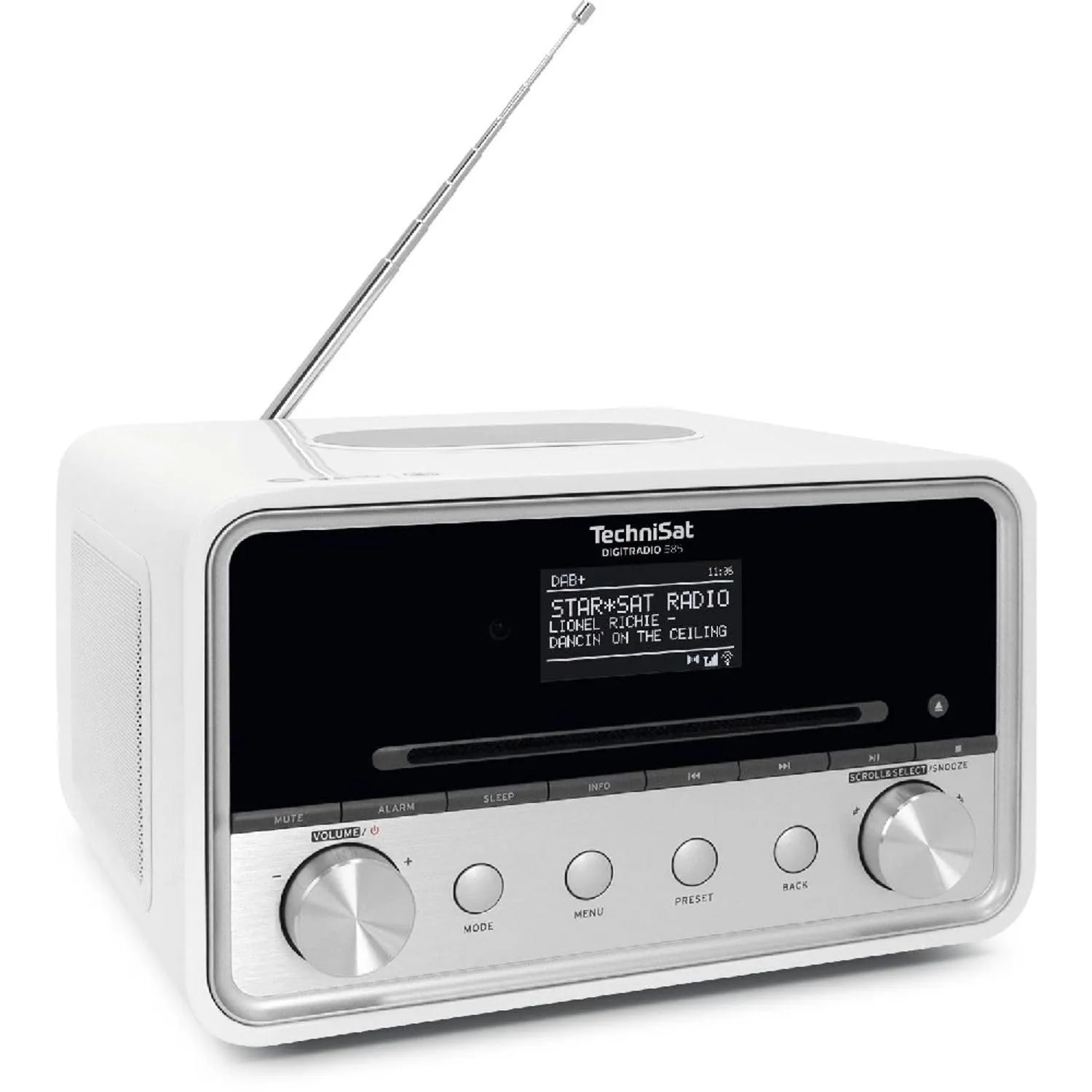 TechniSat DIGITRADIO 585 Radio ibrida bianco CD Qi Alexa