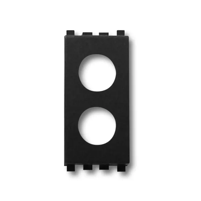Fracarro VI-EKB2 adattatore placca Eikon nero 2 fori