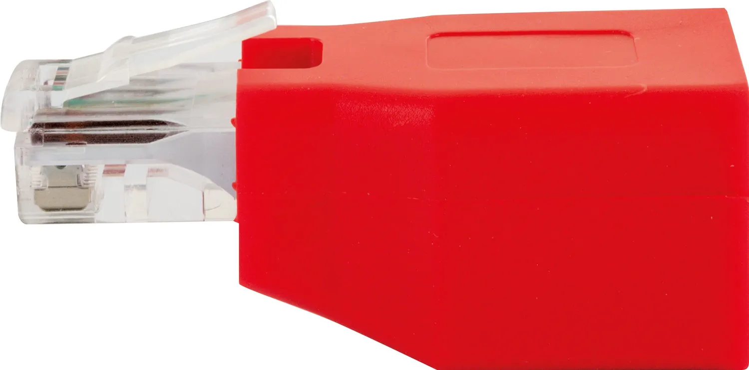 Schwaiger Adattatore crossover Cat 6 RJ45 rosso