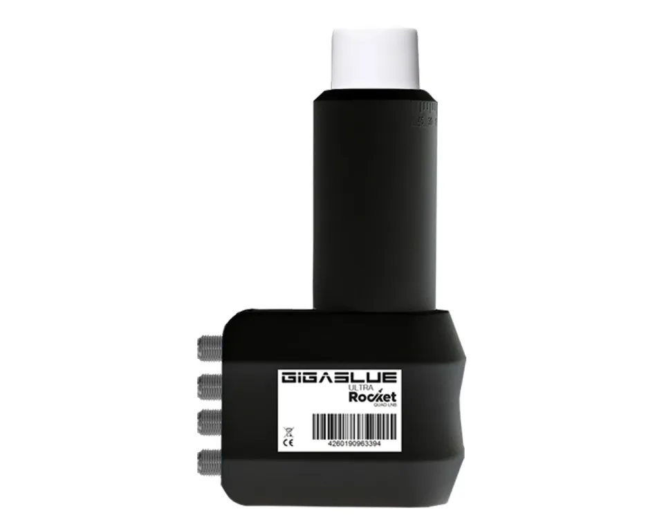 GigaBlue Ultra Rocket Quad LNB 4 uscite 0,1dB