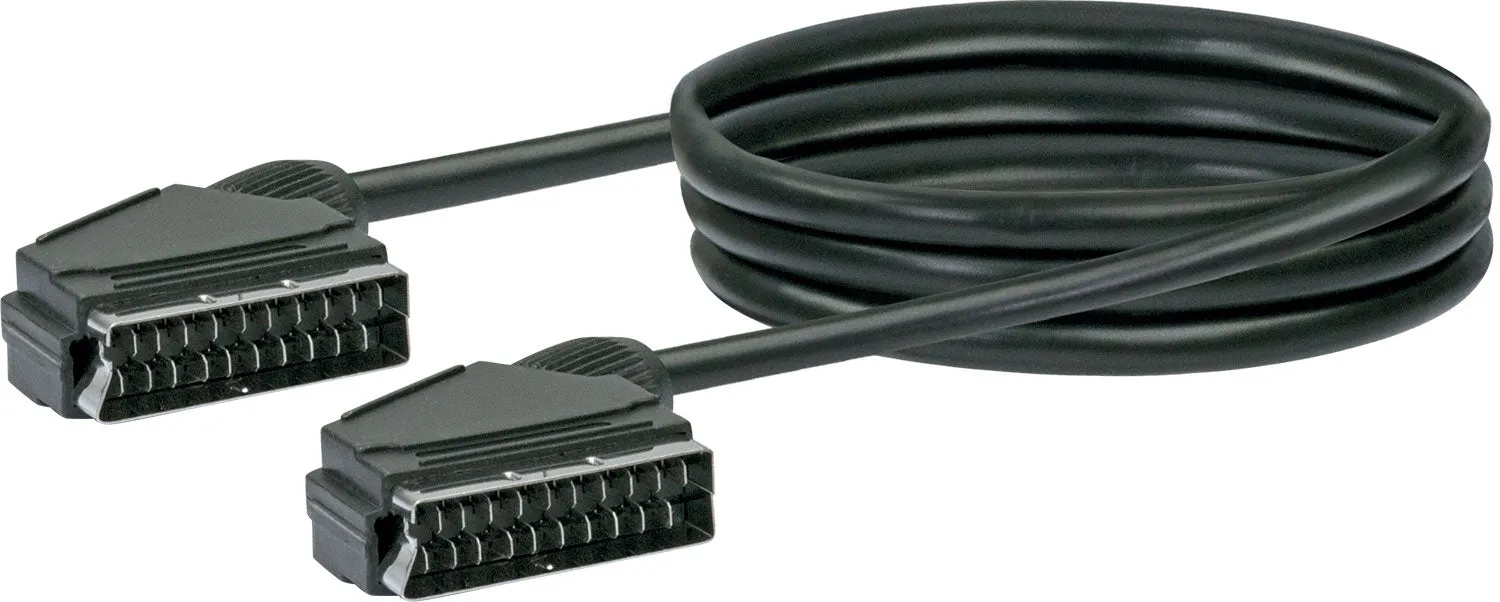 SCHWAIGER cavo SCART 21 pin per TV analogico