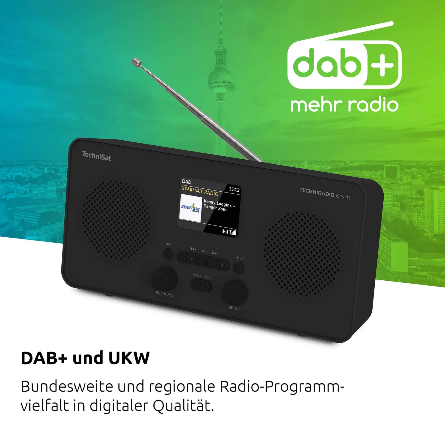 TechniSat TechniRadio 6 S IR Radio DAB Bluetooth Nera