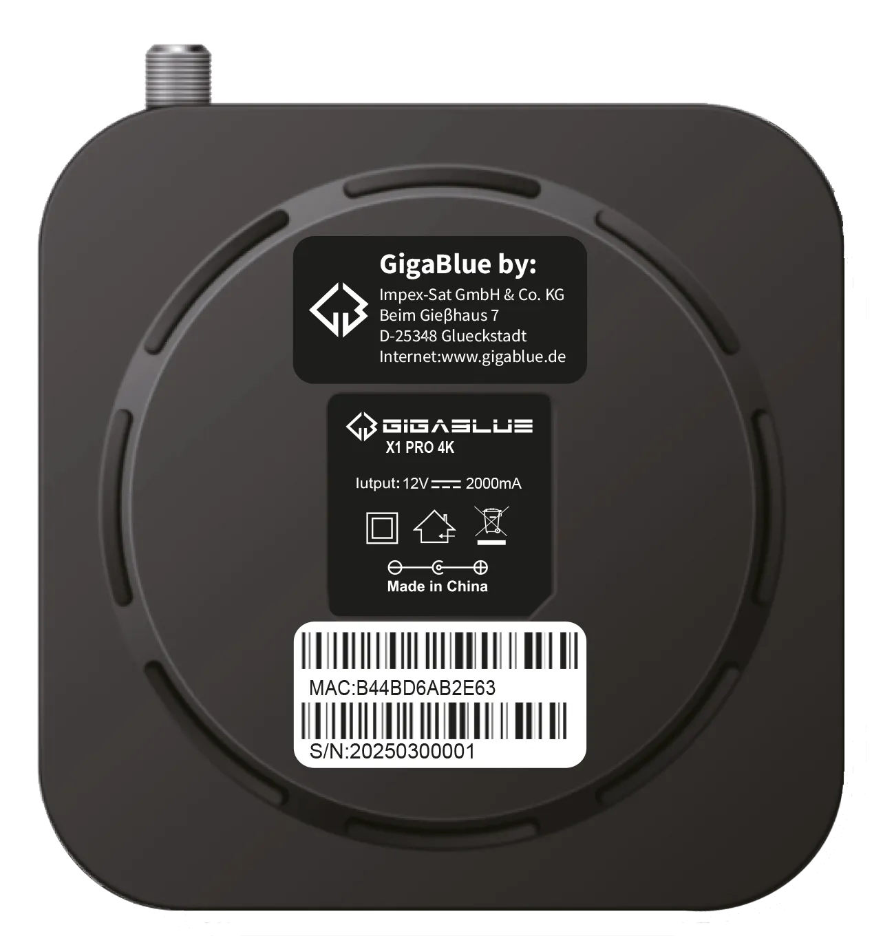 GigaBlue UHD X1 Pro decoder satellitare 4K Android 12 DVB-S2X
