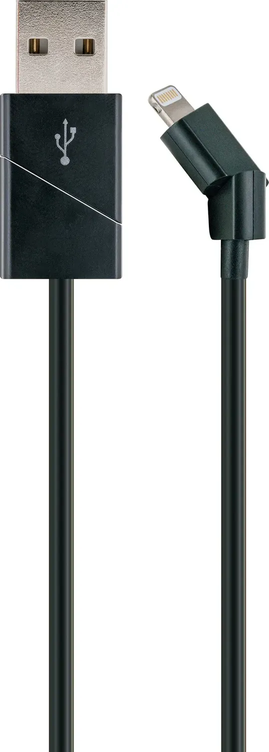 Schwaiger Cavo Lightning Sync 1,2 m nero con spinotti orientabili