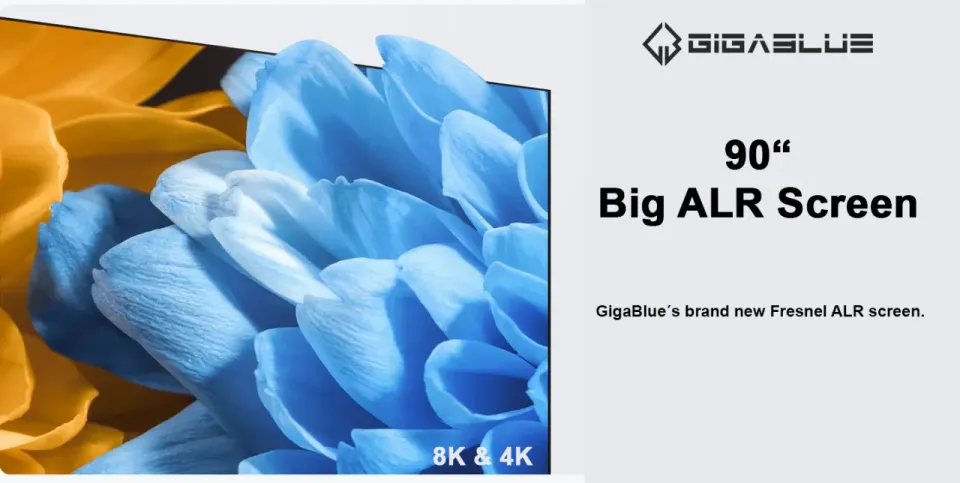 GigaBlue Aura PRO-90 schermo ALR Fresnel 90 pollici 8K